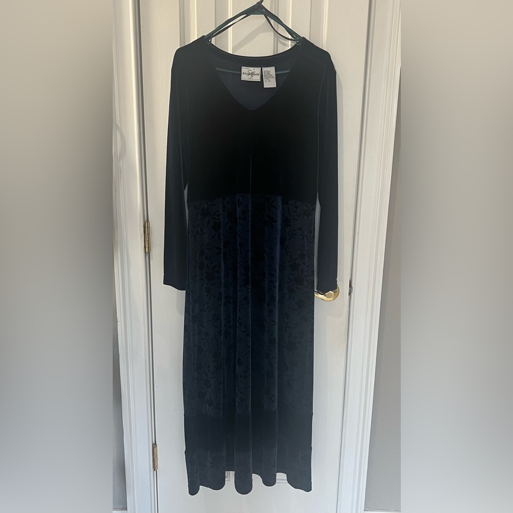 Navy Velveteen dress